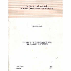 Journal of Ethiopian Studies Vol.XXXII No.1 (June 1999)