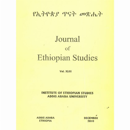 Journal of Ethiopian Studies Vol.XLIII (December 2010)