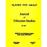 Journal of Ethiopian Studies Vol.XLIII (December 2010)
