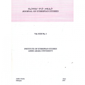 Journal of Ethiopian Studies Vol.XXI No.1 (June 1997)