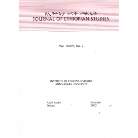 Journal of Ethiopian Studies Vol.XXXV, No.2 (December 2002)