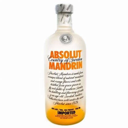 Absolut Mandarin Flavoured Vodka