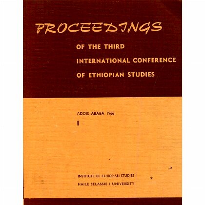 Proceedings of The third International Conference of Ethiopian Studies - Mereb.Shop